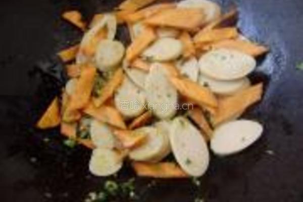 火腿肠炒扁豆的做法图解4