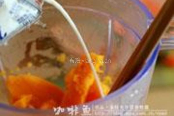 雪莲子南瓜羹的做法图解4