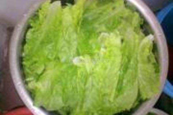 蒜蓉炒生菜的做法图解1