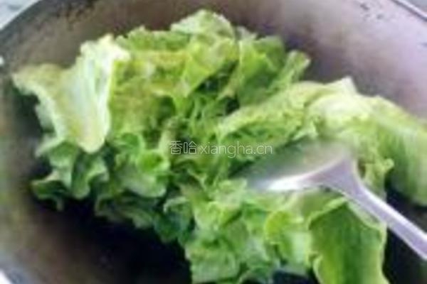 蒜蓉炒生菜的做法图解4