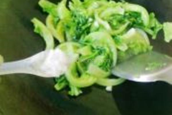 蒜蓉炒生菜的做法图解5