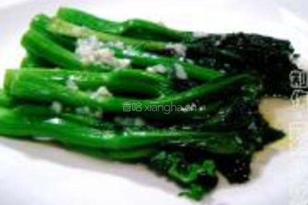 蒜蓉炒芥兰的做法图解7