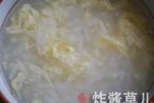 海苔蛋花粥的做法图解6