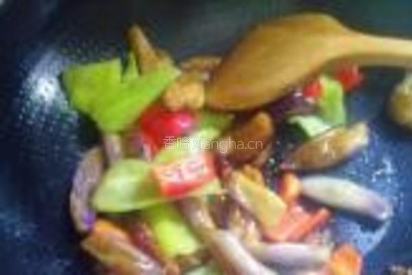 蚝油肉沫手撕茄子的做法图解7