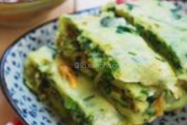 木耳菜煎饼的做法图解10
