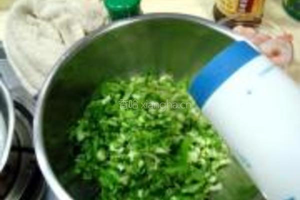 鲜虾菜心生煎包的做法图解5