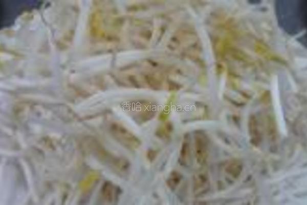 青椒绿豆芽的做法图解1