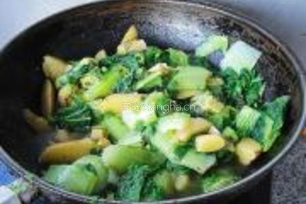 小白菜炖土豆的做法图解10