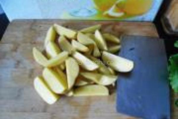 小白菜炖土豆的做法图解2