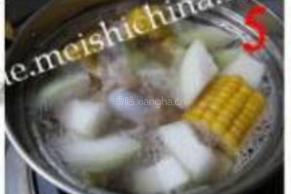 冬瓜大骨玉米煲的做法图解5