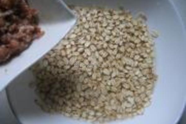燕麦蒸肉饼的做法图解4