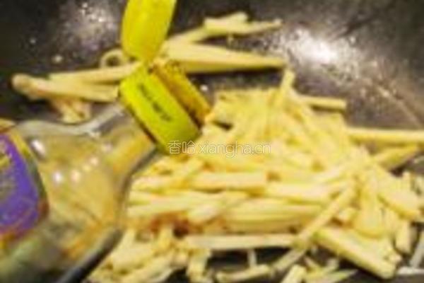 鲜笋炒豆腐干的做法图解7