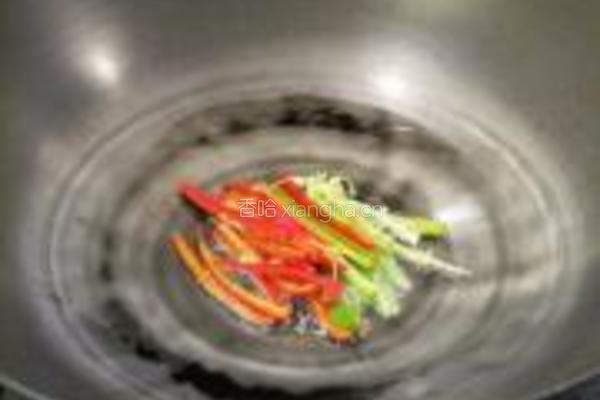 鲜笋炒豆腐干的做法图解4
