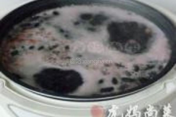 乌发养颜早餐粥的做法图解4