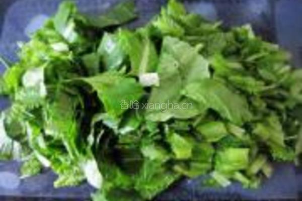 清炒虾皮小白菜的做法图解1