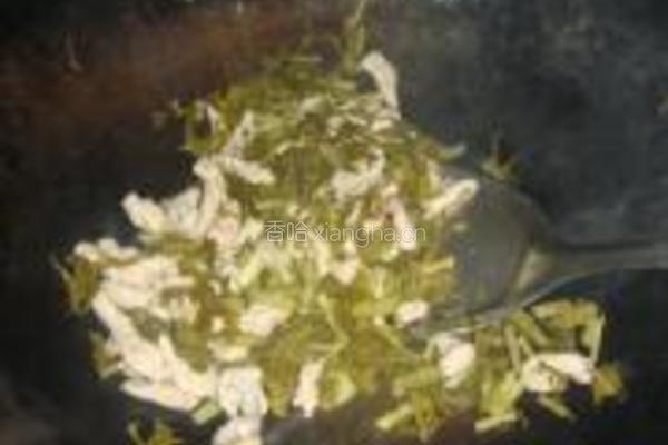咸菜豆角炒肉丝的做法图解4