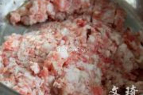 蟹肉萝卜蒸饺的做法图解3