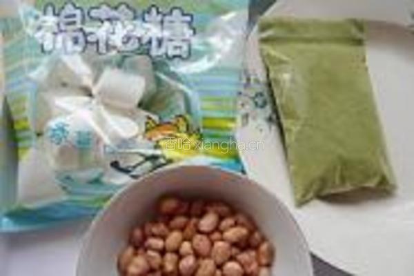 绿茶牛扎糖的做法图解1