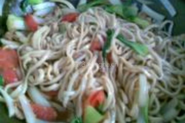 什锦肉丝炒面的做法图解4