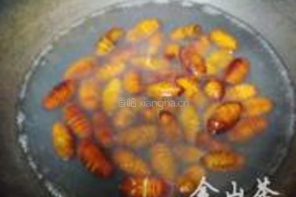 家常炒茧蛹的做法图解2