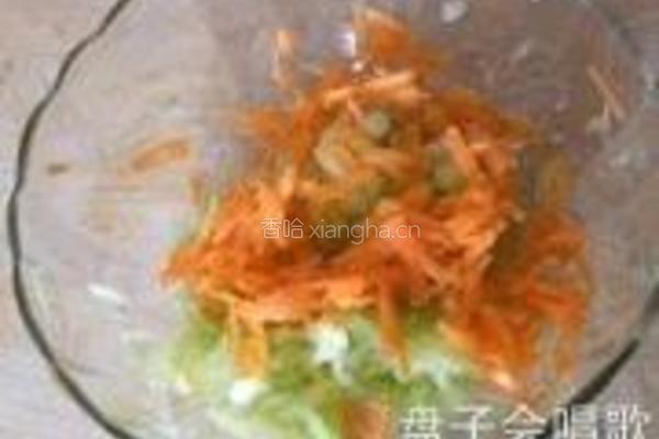 西瓜皮鸡肉饼的做法图解4