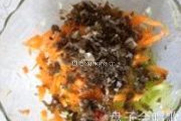 西瓜皮鸡肉饼的做法图解5