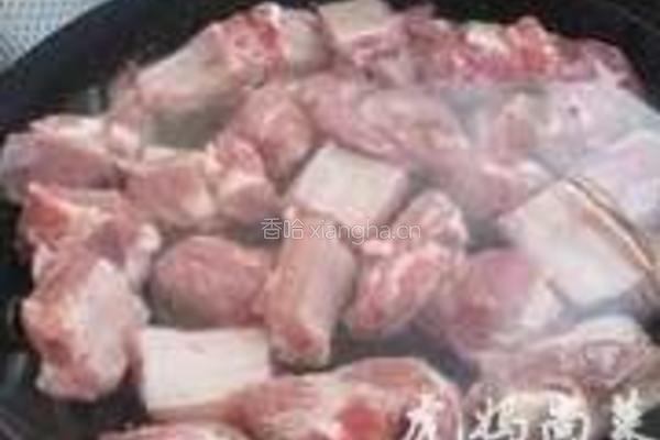 口蘑排骨的做法图解3