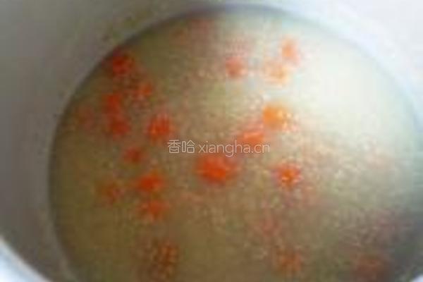 黑小米萝卜粥的做法图解6
