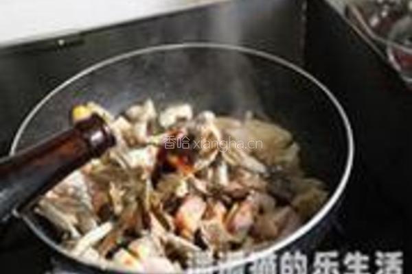河蟹焗鸡球的做法图解8
