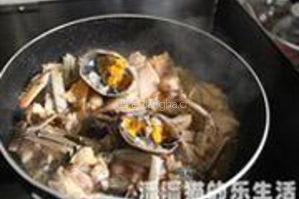 河蟹焗鸡球的做法图解9