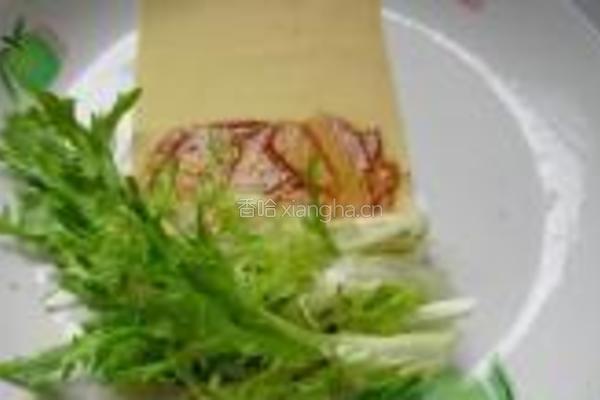 豆皮苦菊卷的做法图解5