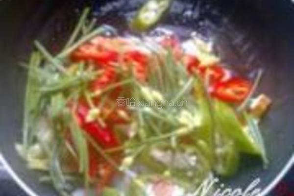韭花香干炒腊肉的做法图解6