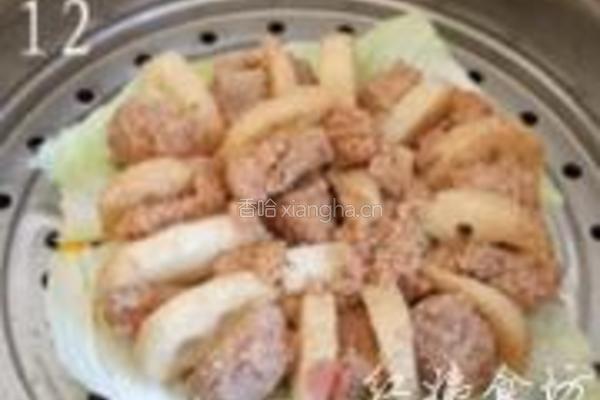 粉蒸排骨藕的做法图解12