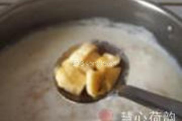 香蕉奶香麦片粥的做法图解6