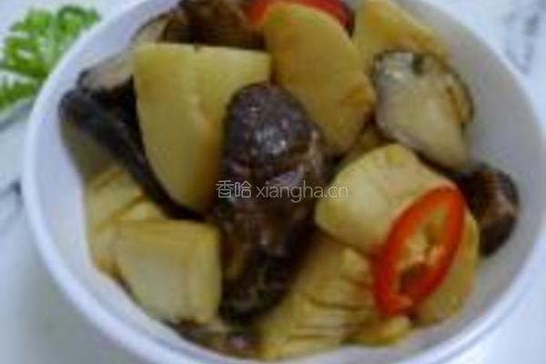 香菇炒冬笋的做法图解8