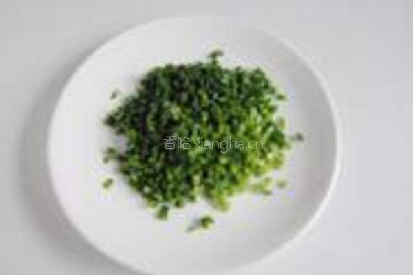 韭香虾米鸡蛋饼的做法图解2