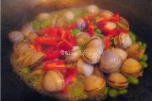 蛤蜊炒青豆的做法图解5
