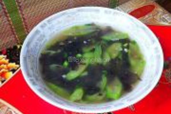 蛇瓜紫菜汤的做法图解8