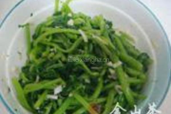 麻油茼蒿的做法图解4