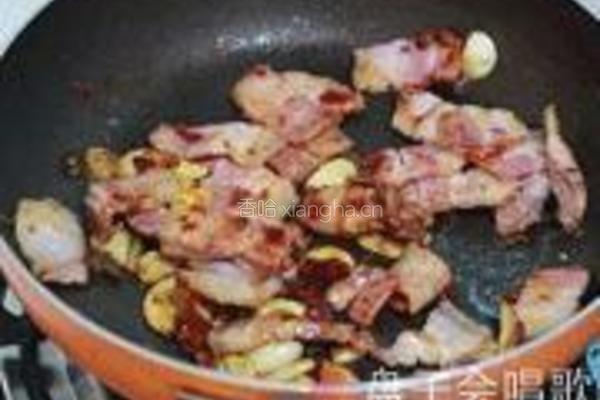 茶树菇炒咸肉的做法图解9