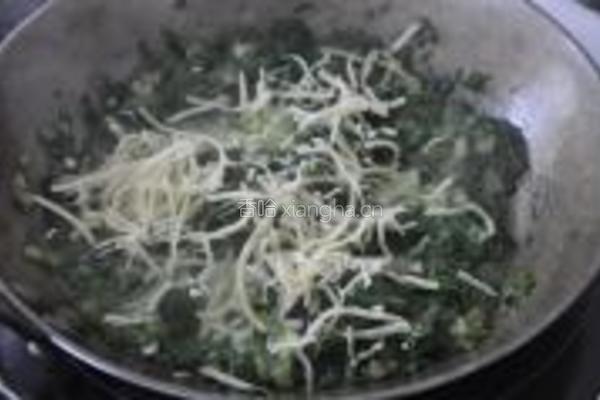 菠菜火腿煎饼的做法图解4