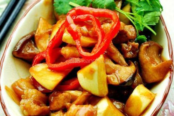 五花肉炒茭白