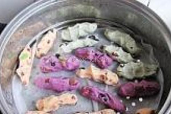 手指豆馅蒸糕的做法图解10
