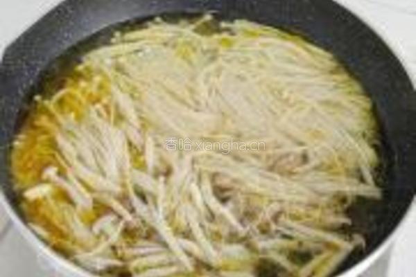 蛎黄杂菇煮冻豆腐的做法图解8
