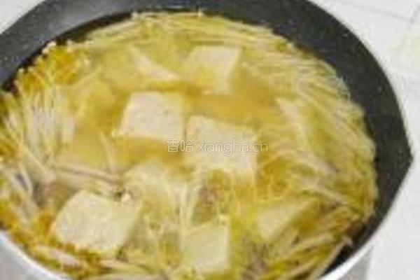 蛎黄杂菇煮冻豆腐的做法图解9