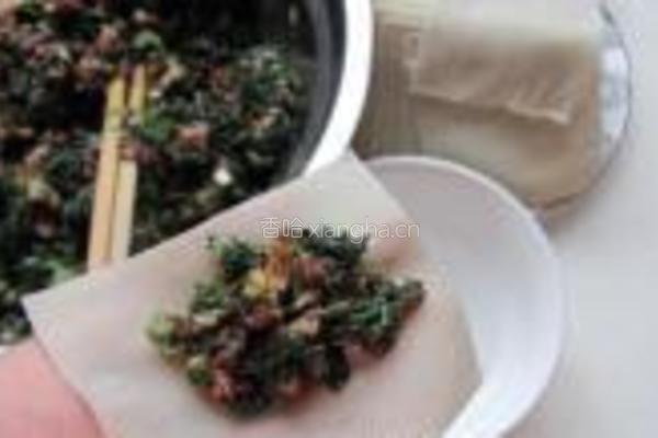 蒸荠菜鲜肉馄饨的做法图解6
