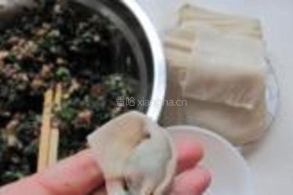 蒸荠菜鲜肉馄饨的做法图解8