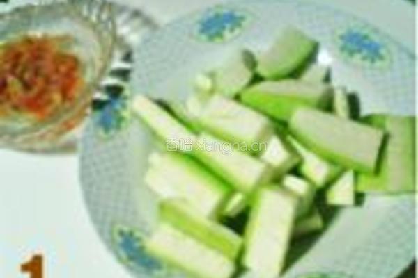 海米丝瓜豆腐汤的做法图解1