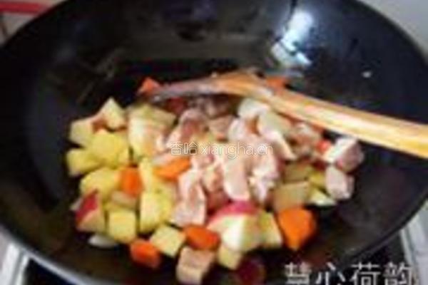 奶香咖喱鸡丁的做法图解17