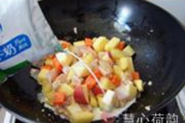 奶香咖喱鸡丁的做法图解18
